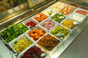 fresh salad at our food deli